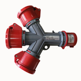 4x16 Plug Entry 3 Way Socket IP44 