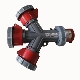 4x16 Plug Entry 3 Way Socket IP67 