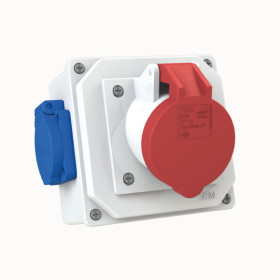 4x16 CEE Socket IP44 1pcs + 1x16 Schuko Socket IP44 2pcs