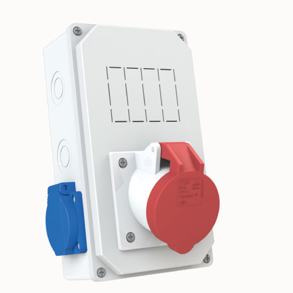 4x16A CEE Socket IP44 1pc