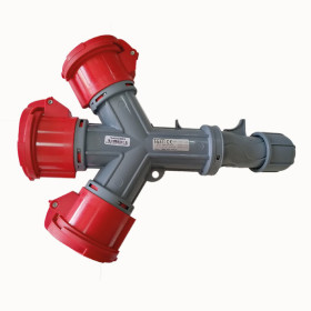 5x32 Gland Entry 3 Way Socket IP44  