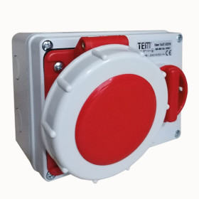 5x32 Horizontal WallMounting Socket IP67 Sockets with internal locked switches