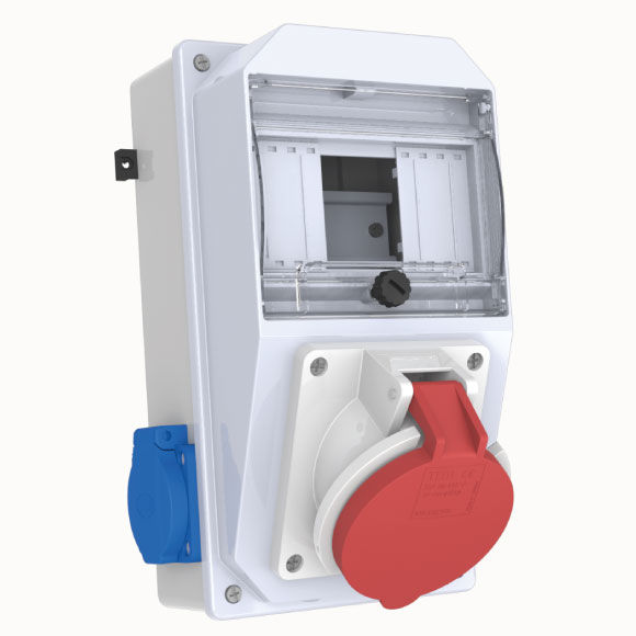 5x32A CEE Socket IP44 1pcs + 1x116A Schuko Socket IP44 2pcs