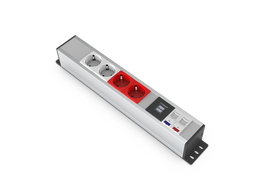 Alüminyum U62 -  2 Şebeke + 2 UPS+ USB Şarj + 1 Cat6 + 1 Cat3