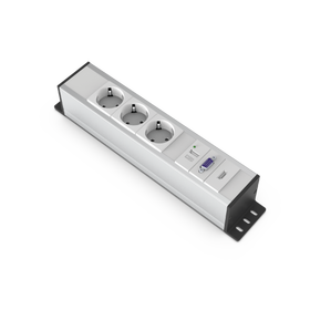 Alüminyum U62 -  3 Şebeke + 1 VGA + 1 HDMI + 1 USB Şarj