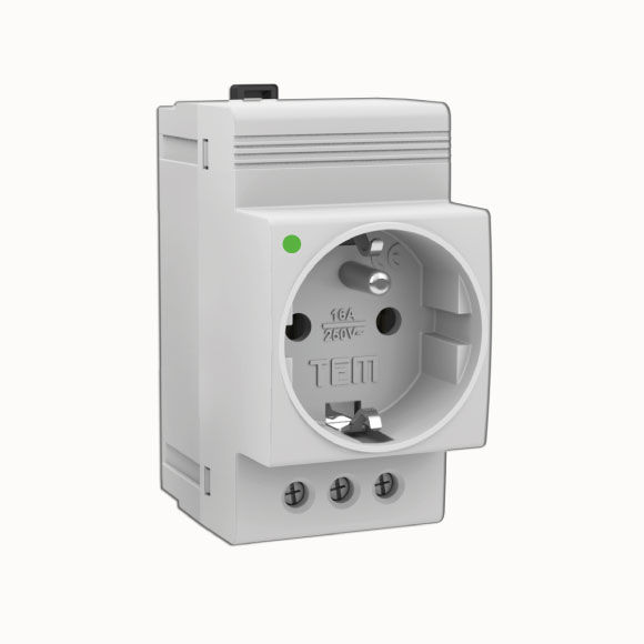 Din Rail UPS Socket without LED 