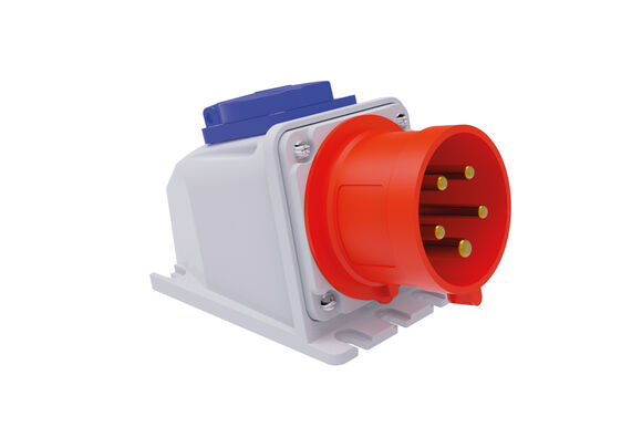 Eğik Duvar Fişi + Monofaze IP67 3P+N+E - 1