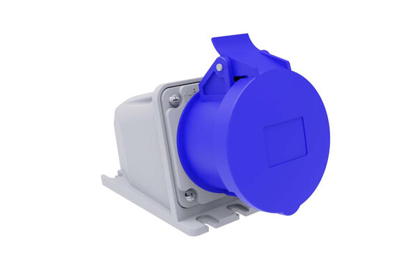 Eğik Duvar Prizi IP44 2P+E - 1