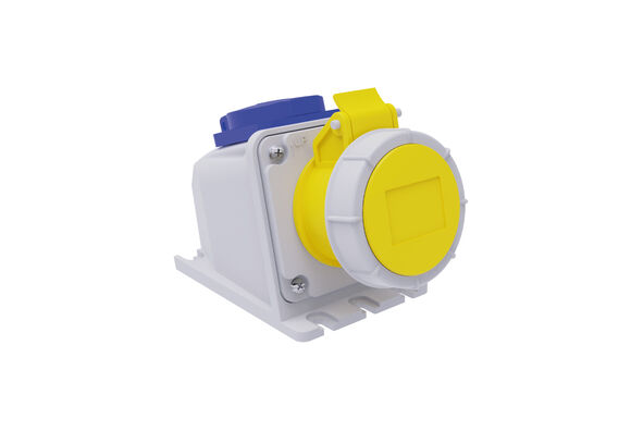 Eğik Duvar Prizi + Monofaze IP54 2P+E - 1