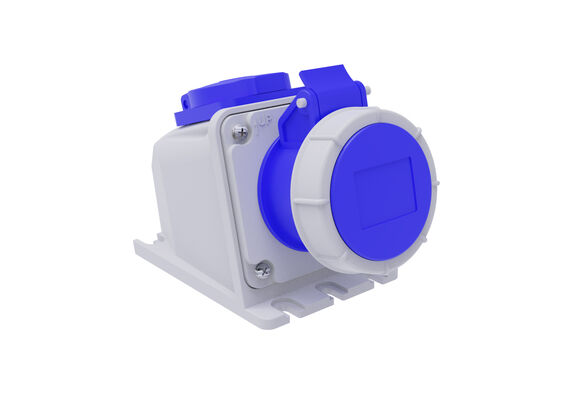 Eğik Duvar Prizi + Monofaze IP54 2P+E - 1