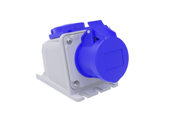 Eğik Duvar Prizi + Monofaze IP67 2P+E - 1