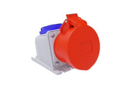 Eğik Duvar Prizi + Monofaze IP67 3P+E