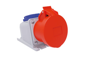 Eğik Duvar Prizi + Monofaze IP67 3P+N+E