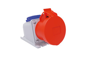 Eğik Duvar Prizi + Monofaze IP67 3P+N+E