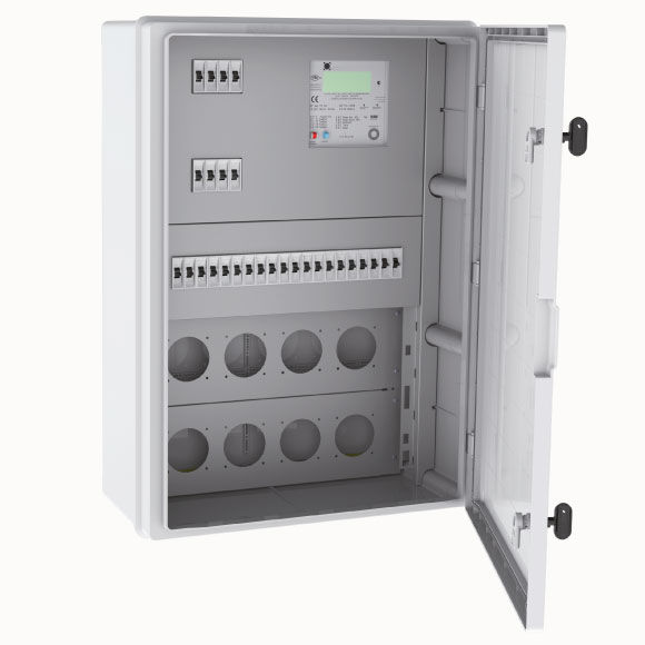 Enclosure Construction Site 50x70x25 cm Three Phase Energy Meter