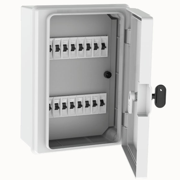 Enclosure with Plate For MCB 21x30x13 cm