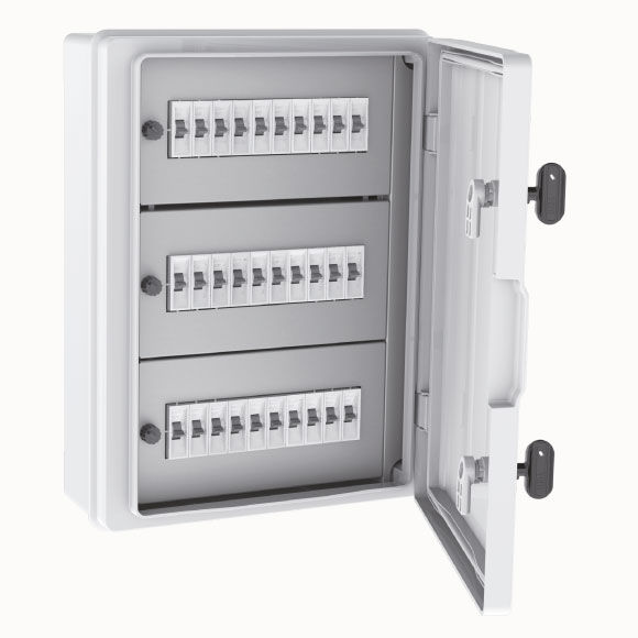 Enclosure with Plate For MCB 30x40x13 cm