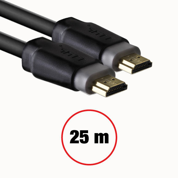 HDMI Kablo 2.0V 19+1 19 PİN PLUG ( GOLDEN PLATED )CHİPSET 25 Mt - 1