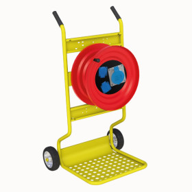 M120 Cable Reel with Metal Body 1(3x32A) CEE Socket + 2(1x16A) Panel Socket Cable Reels with Car