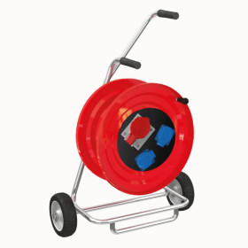 M120 Cable Reel with Metal Body 1(4x16A) CEE Socket +  2(1x16A) Panel Socket - 2