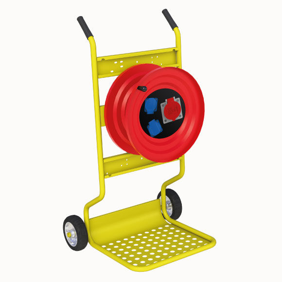 M120 Cable Reel with Metal Body 1(4x25A) Socket +  2(1x16A) Panel Socket - 3