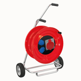 M120 Cable Reel with Metal Body 1(5x32A) CEE Socket +  2(1x16A) Panel Socket - 2