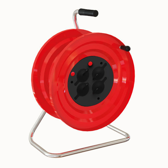 M120 Cable Reel with Metal Body 4(1x16A) + Signal + Thermal Switch - 1