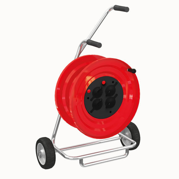 M120 Cable Reel with Metal Body 4(1x16A) + Signal + Thermal Switch - 2