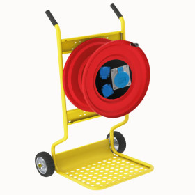 M130 Cable Reel with Metal Body 1(3x32A) CEE Socket + 2(1x16A) Panel Socket Cable Reels with Car
