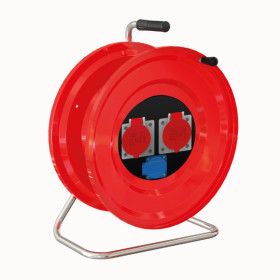 M130 Cable Reel with Metal Body 1(5x16A) CEE +  1(1x16A) Panel Socket