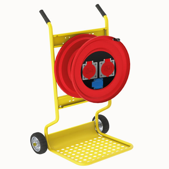 M130 Cable Reel with Metal Body 1(5x16A) CEE +  1(1x16A) Panel Socket - 3