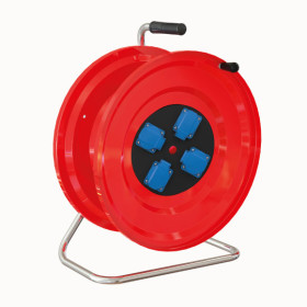 M130 Cable Reel with Metal Body 4(1x16A) Panel Socket + Signal