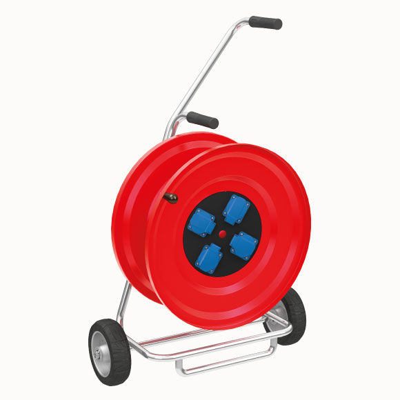 M130 Cable Reel with Metal Body 4(1x16A) Panel Socket + Signal - 2