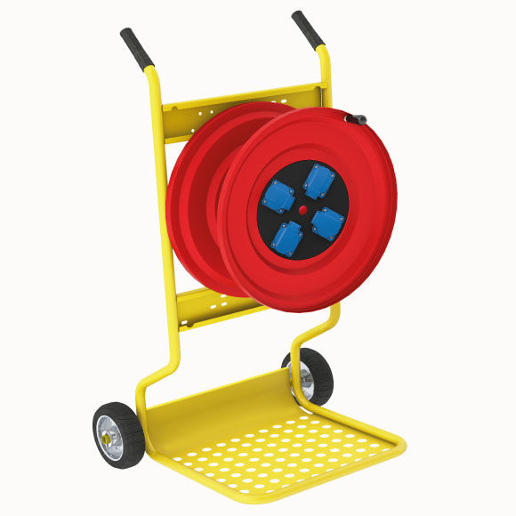 M130 Cable Reel with Metal Body 4(1x16A) Panel Socket + Signal - 3