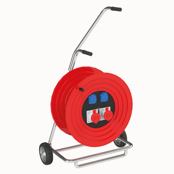 M140 Cable Reel with Metal Body 2(4x25A) Socket +  2(1x16A) Panel Socket - 2