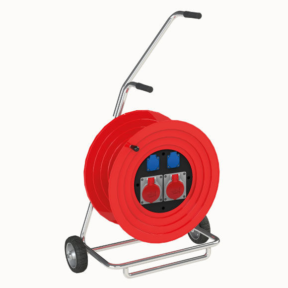 M140 Cable Reel with Metal Body 2(4x32A) CEE Socket +  2(1x16A) Panel Socket - 2