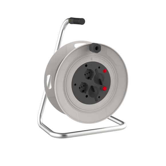 Plastic reel without Cable  2(1x16) Schuko + 1(4x25A ) - 1