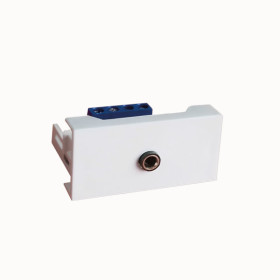 Stereo Konnektör 22.5x45 mm Klemensli - Faceplate