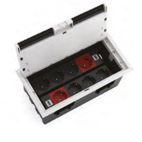 Socket Case with Plastic Body 127x253x120mm - 1