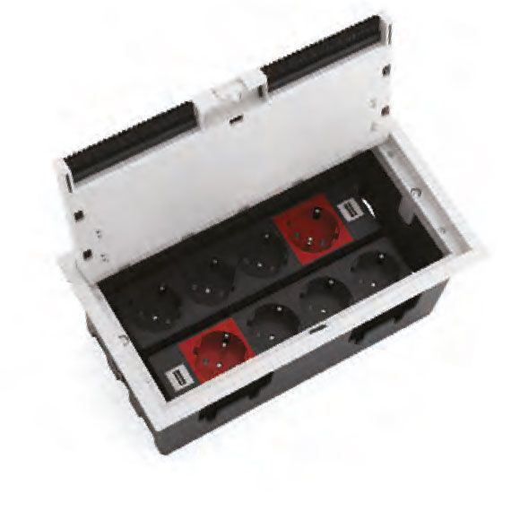 Socket Case with Plastic Body 127x253x120mm - 1
