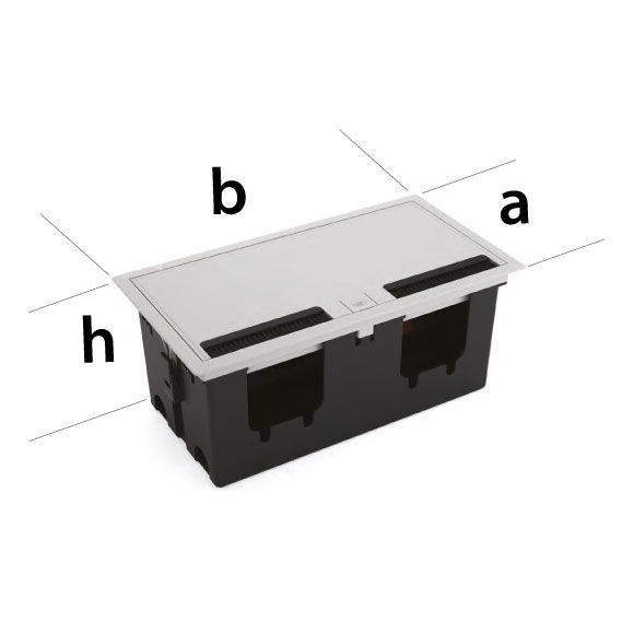 Socket Case with Plastic Body 127x253x120mm - 2