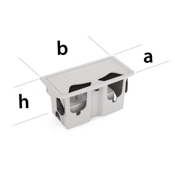 Socket Case with Plastic Body 80x170x103mm - 2