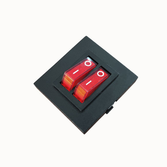 Çiftli Anahtar 2x10A 45X45mm