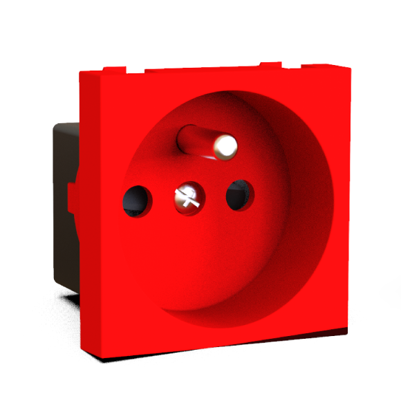 Tırnaklı Tek Klemensli Fransız Prizi