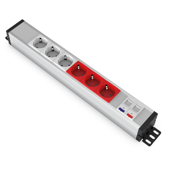 Alüminyum U52 -  3 Şebeke + 3 UPS + 1 Cat6 + 1 Cat3 - Kopya - 1