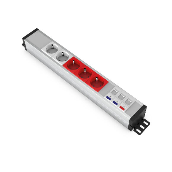 Alüminyum U52 -  2 Şebeke + 3 UPS + 2 Cat6 + 1 Cat3 - Kopya - 1