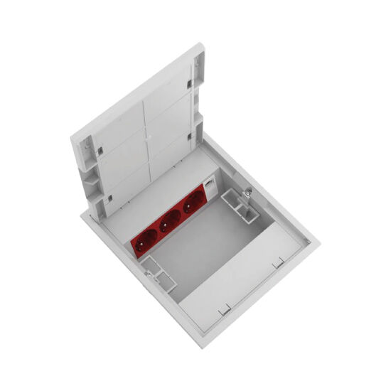 Underfloor Socket Box (Empty Box) Capacity 18 pcs, 22,5 module 