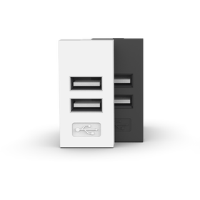 USB Charger 22.5x45mm Type A 2.1A