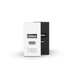 USB Şarj Cihazı 22.5x45 mm Tip A/C 2.1A