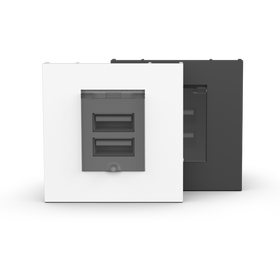 45x45mm USB Charger Type A/C Max Impulse 2.1A